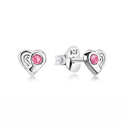 E-15995 - 925 Sterling silver stud with crystals.