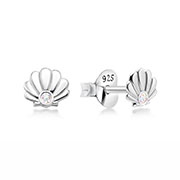 E-16055 - 925 Sterling silver stud with crystals.