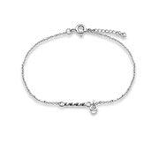 BL-2064 - 925 Sterling silver bracelet with cubic zircon.