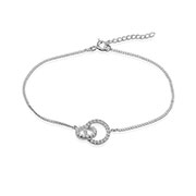 BL-2095 - 925 Sterling silver bracelet with cubic zircon.