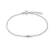 BL-885 - 925 Sterling silver bracelet with cubic zircon.