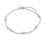 BL-892 - 925 Sterling silver bracelet with crystals.