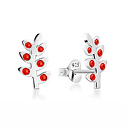 E-15898 - 925 Sterling silver stud with crystals.