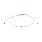 AL-841 - 925 Sterling silver cord anklet.