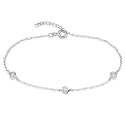 BL-2112 - 925 Sterling silver bracelet with cubic zircon.