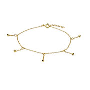 BL-5139 - Gold plated sterling silver bracelet.