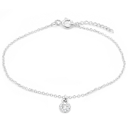 BL-849 - 925 Sterling silver bracelet with cubic zircon.