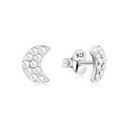 E-15974 - 925 sterling silver multi crystals stud.