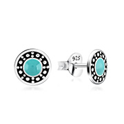 925 Sterling silver stud with Enamel color.