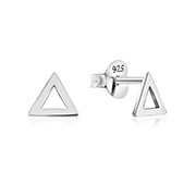 EP-025 - Plain 925 Sterling silver stud earring.