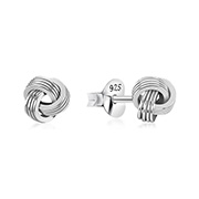 EP-060 - Plain 925 Sterling silver stud earring.