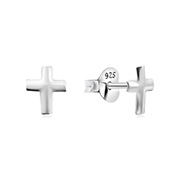 EP-1111 - Plain 925 Sterling silver stud earring.