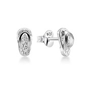 EP-1258 - Plain 925 Sterling silver stud earring.