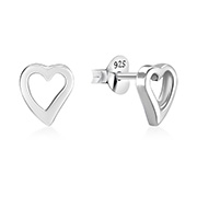 EP-1260 - Plain 925 Sterling silver stud earring.