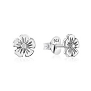 EP-1473 - Plain 925 Sterling silver stud earring.