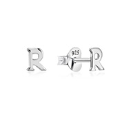 EP-1887 - Plain 925 Sterling silver stud earring.