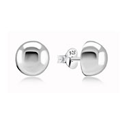 Plain 925 Sterling silver stud earring.