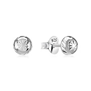 EP-2004 - Plain 925 Sterling silver stud earring.