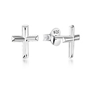 EP-2158 - Plain 925 Sterling silver stud earring.