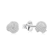 EP-2285 - Plain 925 Sterling silver stud earring.