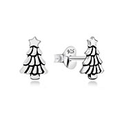 Plain 925 Sterling silver stud earring.