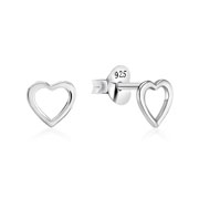 Plain 925 Sterling silver stud earring.