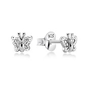 EP-2468 - Plain 925 Sterling silver stud earring.