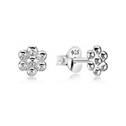 EP-2506 - Plain 925 Sterling silver stud earring.