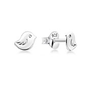 EP-2520 - Plain 925 Sterling silver stud earring.