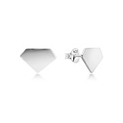 EP-2558 - Plain 925 Sterling silver stud earring.