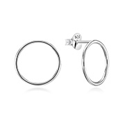 EP-2564 - Plain 925 Sterling silver stud earring.