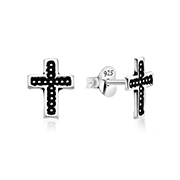 EP-2681 - Plain 925 Sterling silver stud earring.