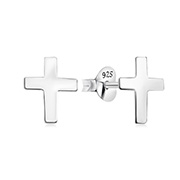 EP-2849 - Plain 925 Sterling silver stud earring.