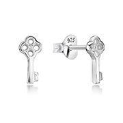 EP-3147 - Plain 925 Sterling silver stud earring.