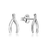 EP-3205 - Plain 925 Sterling silver stud earring.