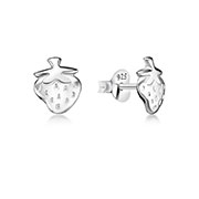 Plain 925 Sterling silver stud earring.