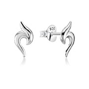 EP-3360 - Plain 925 Sterling silver stud earring.