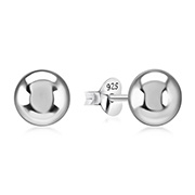 EP-529 - Plain 925 Sterling silver stud earring.