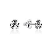 Plain 925 Sterling silver stud earring.