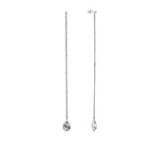 EZ-1069 - 925 Sterling silver stud with cubic zircon.