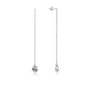 EZ-1191 - 925 Sterling silver stud with cubic zircon.