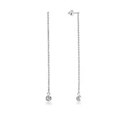 EZ-1211 - 925 Sterling silver stud with cubic zircon.