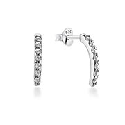 EZ-1244 - 925 Sterling silver stud with cubic zircon.