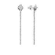 EZ-1287 - 925 Sterling silver stud with cubic zircon.