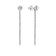 EZ-1289 - 925 Sterling silver stud with cubic zircon.