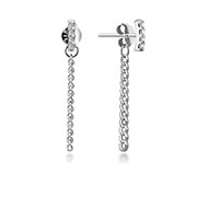 EZ-1302 - 925 Sterling silver stud with cubic zircon.