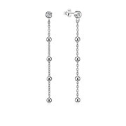 EZ-1338 - 925 Sterling silver stud with cubic zircon.