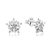 925 Sterling silver earring with cubic zircon.