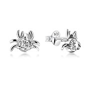 EZ-470 - 925 Sterling silver stud with cubic zircon.