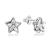 EZ-612 - 925 Sterling silver stud with cubic zircon.